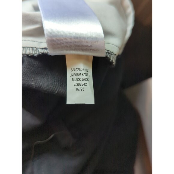 Old Navy Uniform Pants Flare Stretch Womens 6 Black Slacks Pockets - Picture 9 of 9
